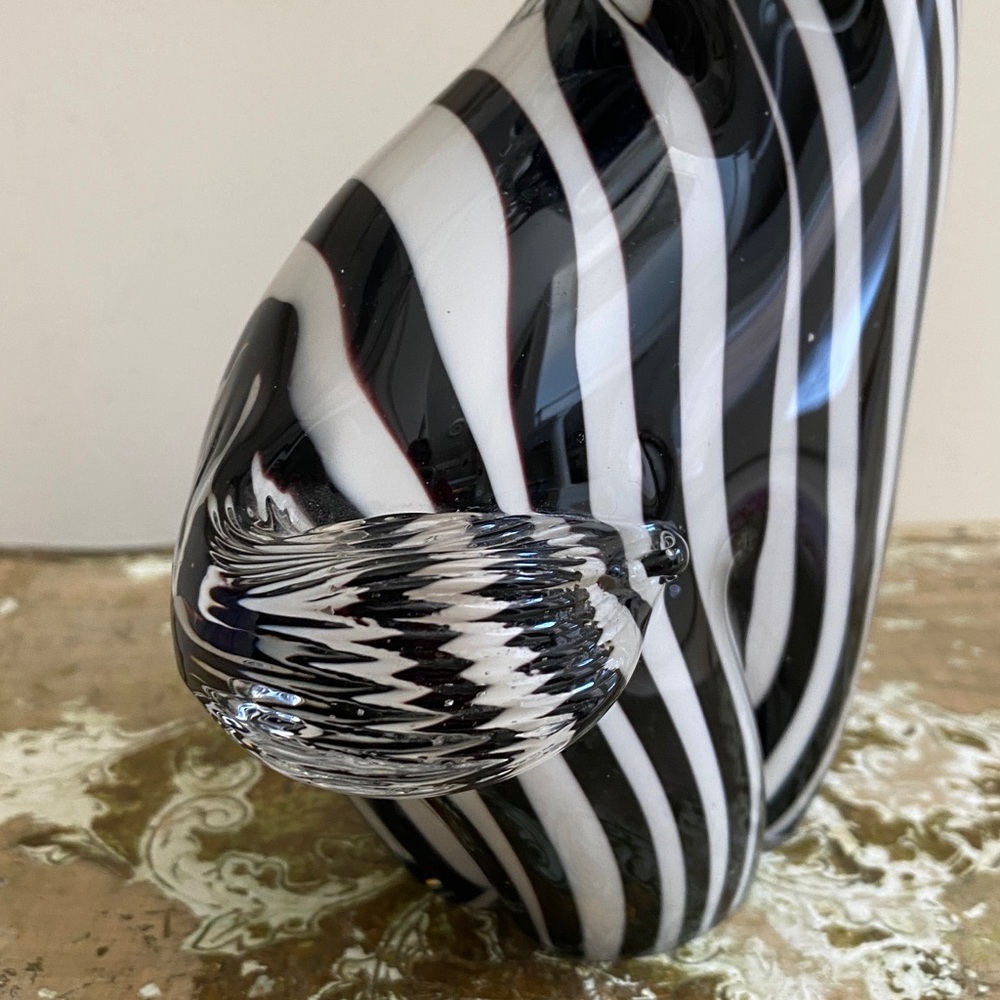 HANDBLOWN ART GLASS Zebra - Picture 2 of 7